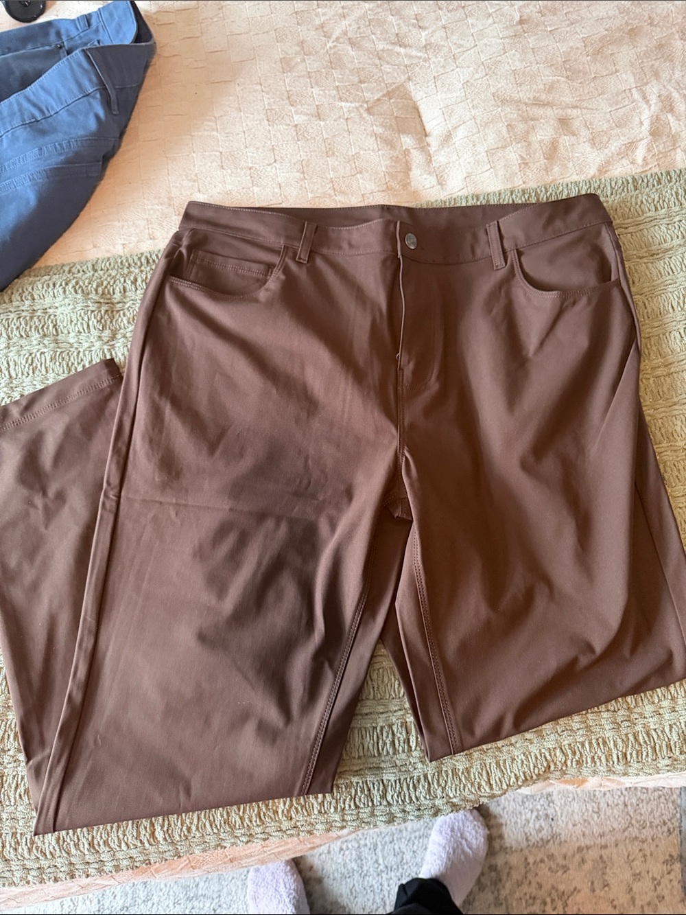 Fabletics Men's Chocolate Brown Performance Chinos